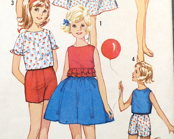 1964 Simplicity #5469 Girls Size 14 Outfit Pattern | Cut, Complete Pattern | Vintage Simplicity Children's Pattern