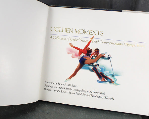 Golden Moments: A Collection of United States 1984 Commemorative Olympic Issues by the United States Post Office | Vintage Olympic Stamps