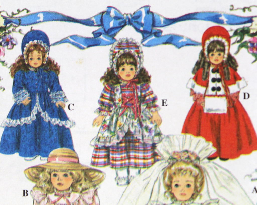 Simplicity Crafts #8957 16" &18" Doll Dress Pattern | 1993 | UNCUT and Bixley Shop Simplicity Crafts #8957 16" &18" Doll Dress Pattern | 1993 | UNCUT and Bixley Shop