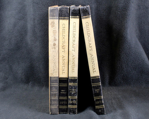 ChildCraft Annuals 1970-1973 - Set of 4 Classic Children's Encyclopedias from the Childcraft How & Why Library