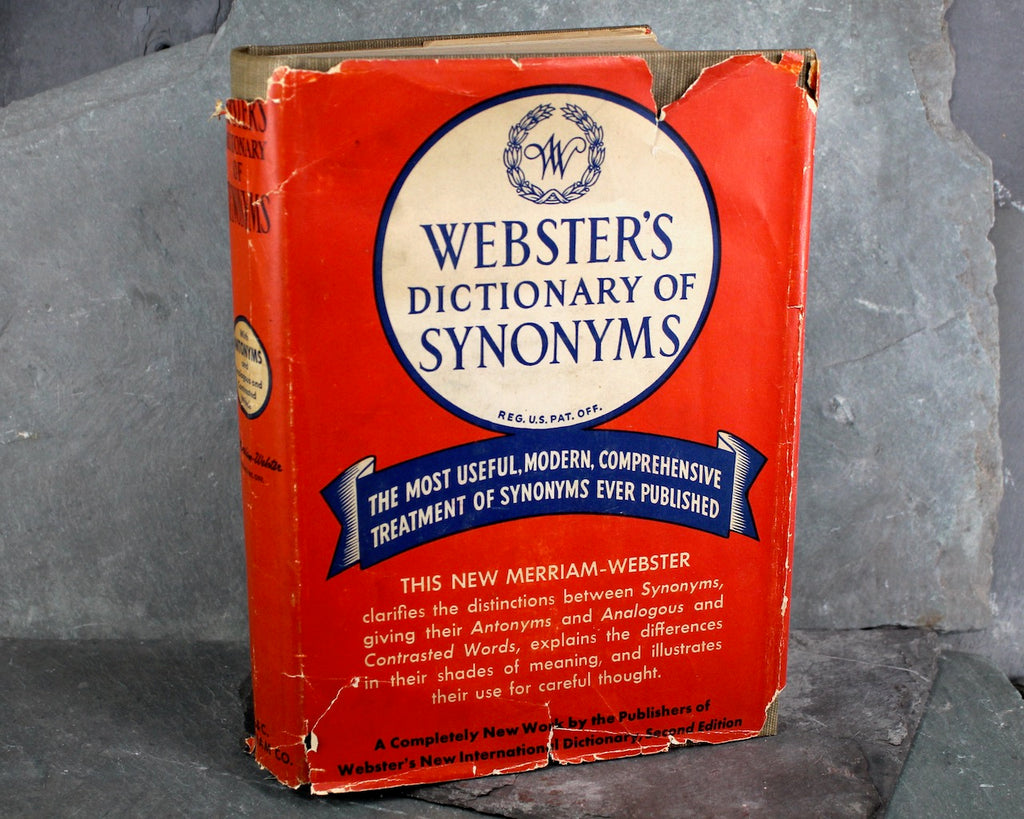 Dennison Synonym Antonym Homonym Dictionary for loose-leaf notebooks 1962