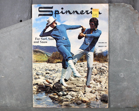 Spinnerin #225 for Surf, Sun, & Snow | 1972 Ultra-Mod and Groovy Knitwear Pattern Book | Vintage, Full-Color Knit Patterns