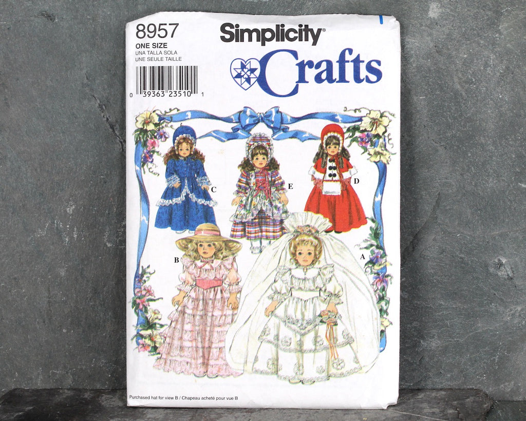 Simplicity 8280/D0536 American Girl 18 Doll Clothes pattern - uncut