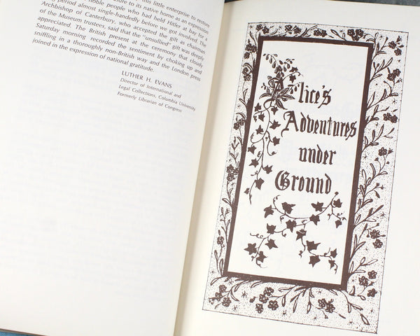 Alice's Adventures Under Ground: A Facsimile of the Original Lewis Carroll Manuscript | 1964 | Alice in Wonderland Memorabilia