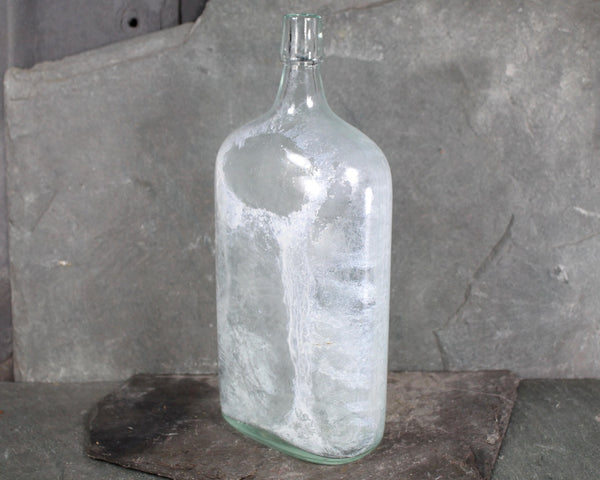 Antique Large Bottle | Pale Blue Green Bottle | Vintage Apothecary