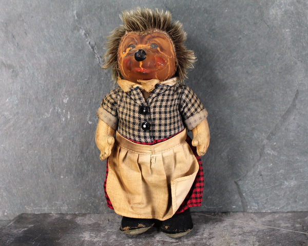 Antique Steiff Hedgehog Family Micki Doll | Antique German Hedgehog Original Doll