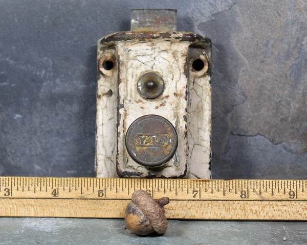 Vintage Yale Door Latch | Antique Door Hardware | Mechanism Frozen | Rustic Industrial