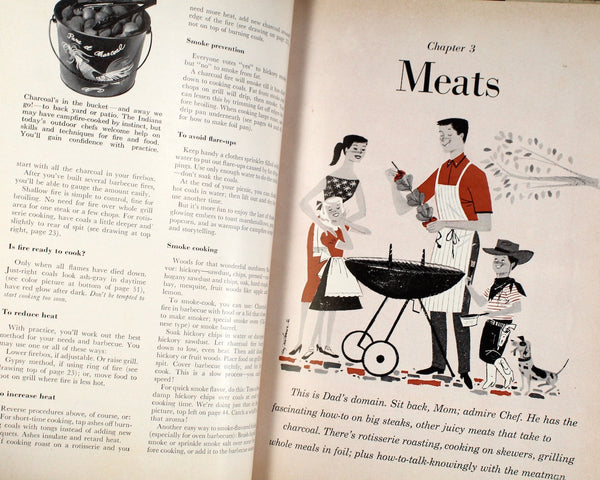 Better Homes & Gardens Barbecue Book, 1958 FIRST EDITION - Mid-Century Cookbook - Vintage Barbecue Cookbook
