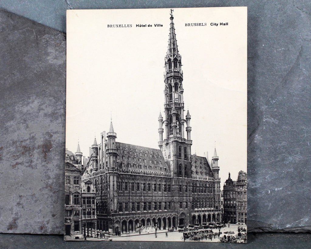 RARE! Antique Brussels, Belgium Postcards - Bruxelles City Center Cart ...