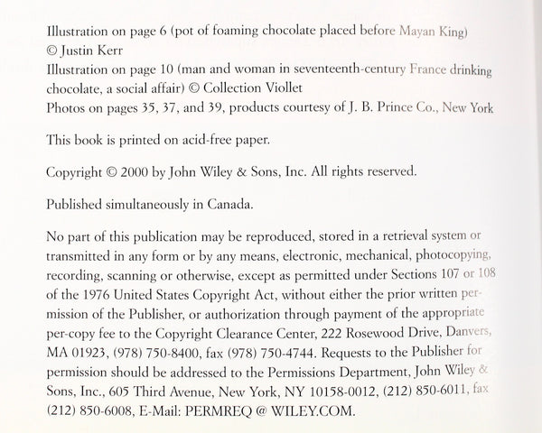 FOR CHOCOLATE LOVERS! Chocolate Passion: Recipes & Inspiration from the Kitchens of Chocolatier Magazine, 2000, Vintage Chocolate