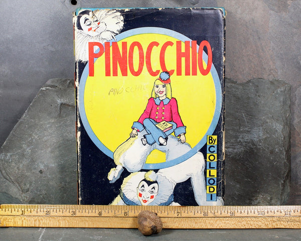 1939 Pinocchio by Carlo Collodi | Antique Children's Book by Books, Inc. | Illustrated by Louise Beacon | Original Pinocchio Story