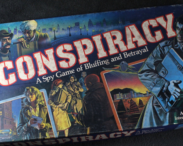 1982 Conspiracy Game by Milton Bradley - Unique Game for Family Game Night - Spy Game - High Stakes Espionage Game