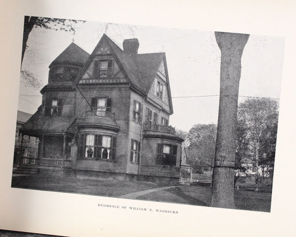 GREENFIELD, MASSACHUSETTS 150th Anniversary Souvenir Photo Book | 1903 Antique Souvenir Book | Antique New England