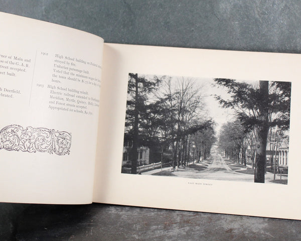 GREENFIELD, MASSACHUSETTS 150th Anniversary Souvenir Photo Book | 1903 Antique Souvenir Book | Antique New England