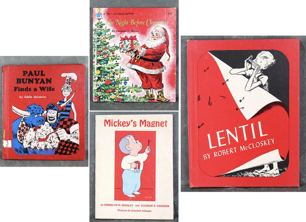 Instant Picture Book Library - Set of 16 Vintage Picture Books for Read-to-Me Time | Homeschoolers | Bedtime Stories | Classic Kid Lit