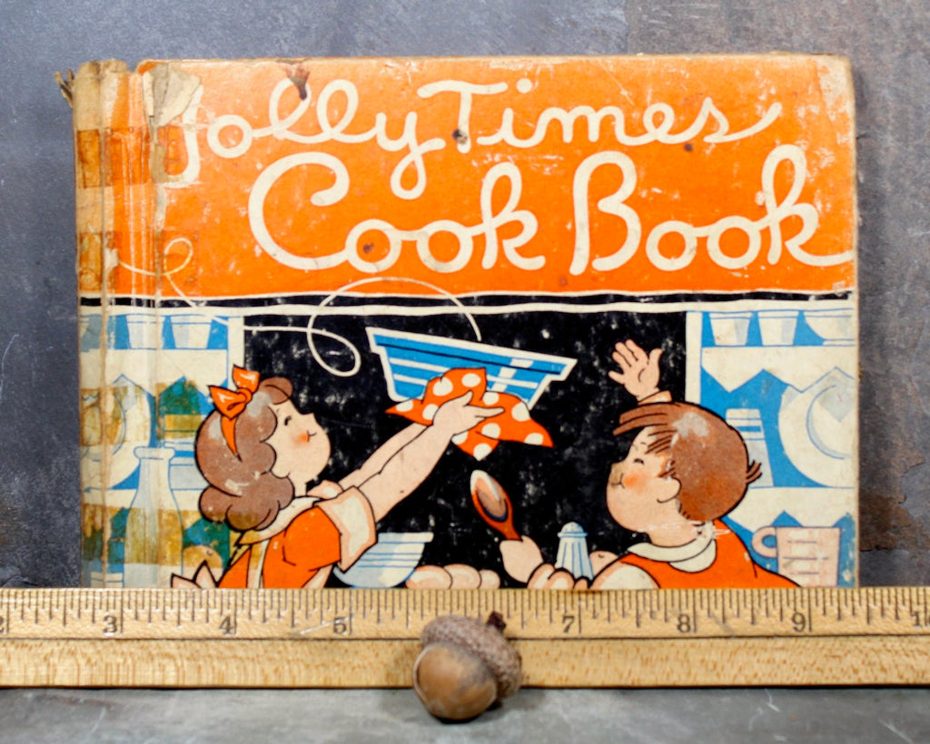 洋書 CookBook Book Jolly Times Cook Book, 1934 Vintage Children's Cookbook by
