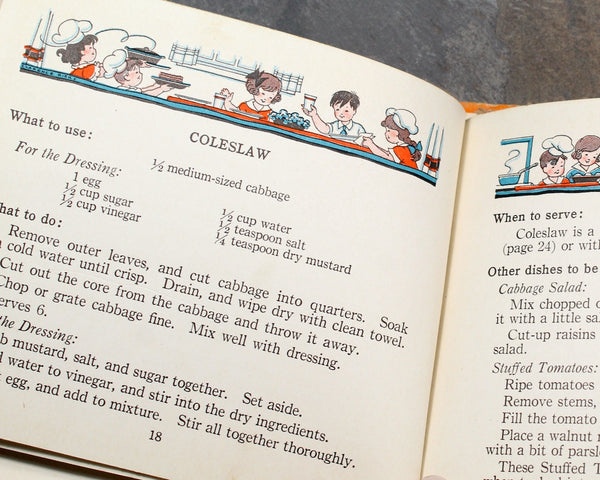 Jolly Times Cook Book, 1934 Vintage Children's Cookbook by Marjorie Noble Osborn, Illustrated by Clarence Biers