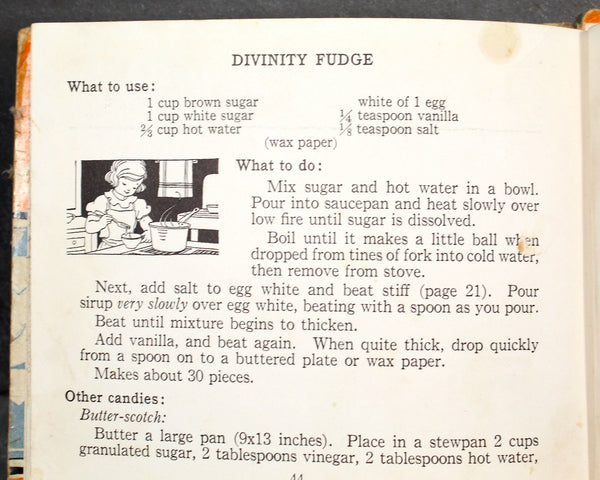 Jolly Times Cook Book, 1934 Vintage Children's Cookbook by Marjorie Noble Osborn, Illustrated by Clarence Biers