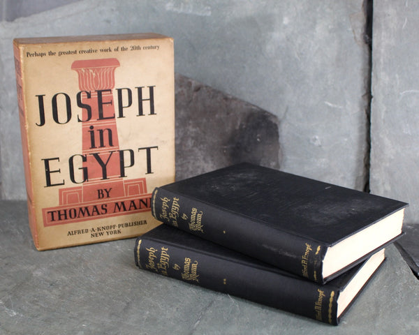 Joseph in Egypt by Thomas Mann | 1938 FIRST EDITION/Sixth Printing | Antique Novel | Two Book Set in Slipcase