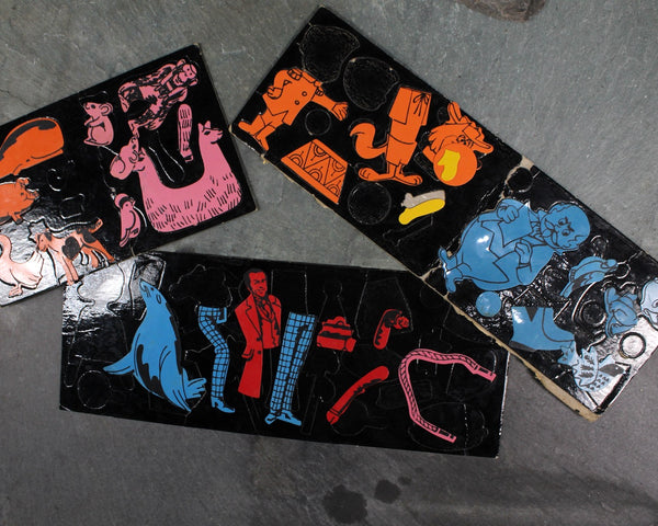 Assorted Vintage Colorforms | Many Incomplete Sets | Mary Poppins, Barbie, Raggedy Ann, Winnie the Pooh | 1960s Colorforms