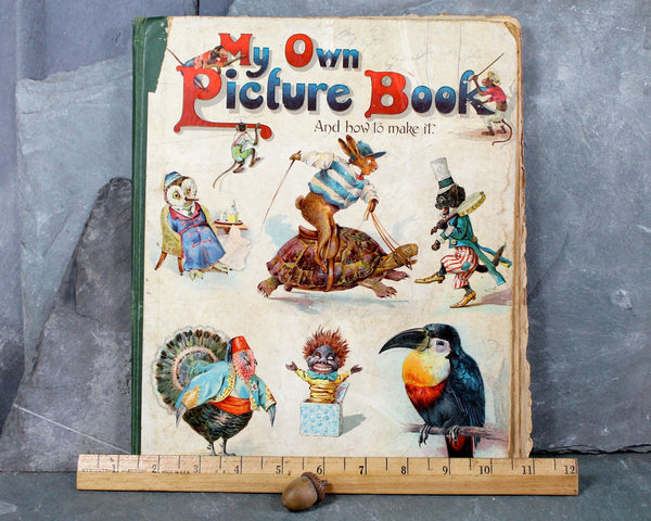 RARE! 1860 My Own Picture Book and How to Make It  | Antique Children's Picture Book | Ernest Nister/E.P. Dutton Publisher