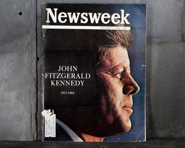 December 1963 Newsweek Magazines - The Kennedy Assassination - President Kennedy - President Johnson - JFK - LBJ