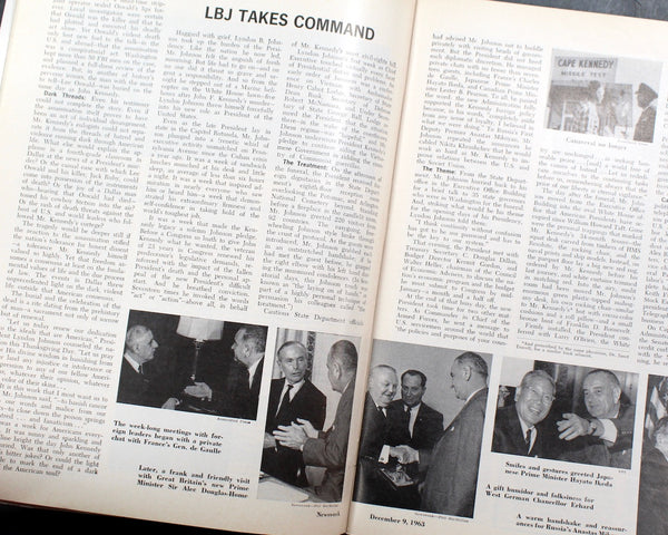 December 1963 Newsweek Magazines - The Kennedy Assassination - President Kennedy - President Johnson - JFK - LBJ