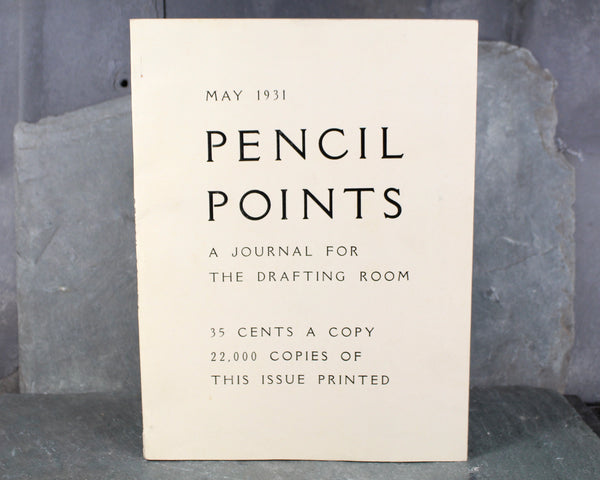 RARE! Pencil Points: A Journal for the Drafting Room | 17 Issues, 1931-1932 | Art Deco Architecture Magazine | 1930s Pencil Points