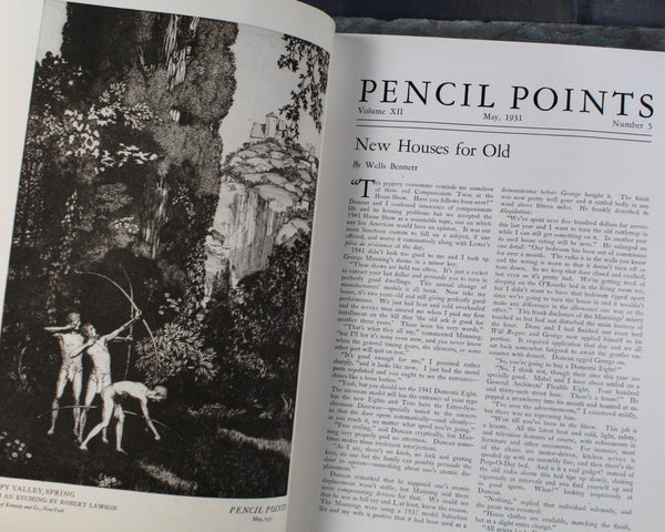 RARE! Pencil Points: A Journal for the Drafting Room | 17 Issues, 1931-1932 | Art Deco Architecture Magazine | 1930s Pencil Points