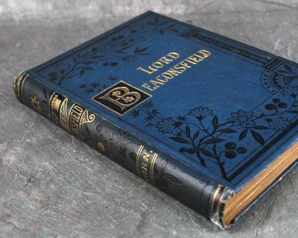 The Earl of Beaconsfield: His Life and Work by Lewis Apjohn | 1884 FIRST EDITION | Antique Biography of the British Prime Minister