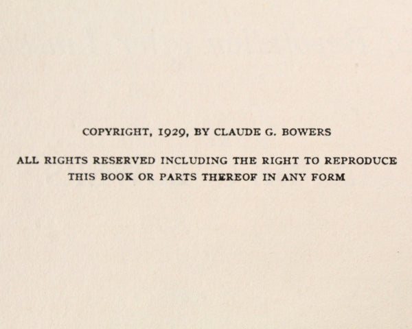 The Tragic Era: The Revolution After Lincoln by Claude G. Bowers | 1929 FIRST EDITION | Antique History Book | American Reconstruction