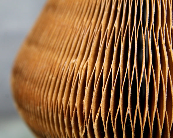 Vintage Accordion Paper Vase | Bohemian Paper Decor Vase | Hippy Chic Vase | Flips Inside Out for 2 Designs