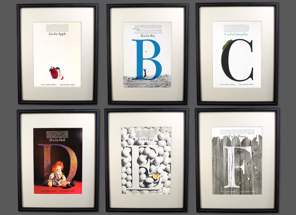 The Alphabet Series - Original Lithographs A-Z on Various Paper Stock - Pick Your Letter - Customize Your Art - 12"x9" - SOLD UNFRAMED