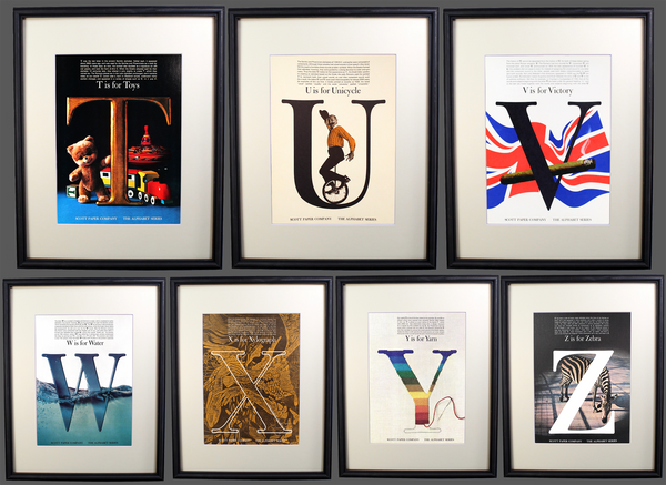 The Alphabet Series - Original Lithographs A-Z on Various Paper Stock - Pick Your Letter - Customize Your Art - 12"x9" - SOLD UNFRAMED
