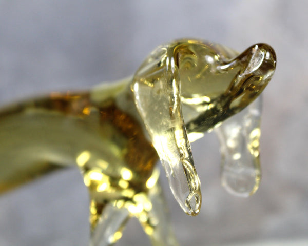 Venetian Style Pulled Glass Dachshund | Hand Crafted Glass Sculpture Dachshund | Dog Lover