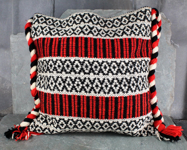 Madawaska Weavers Wool Shepherds Bag | Boho Chic Canadian Wool Bag | Fait a la Main Lined Bag