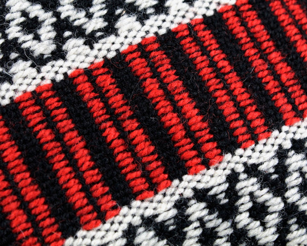 Madawaska Weavers Wool Shepherds Bag | Boho Chic Canadian Wool Bag | Fait a la Main Lined Bag