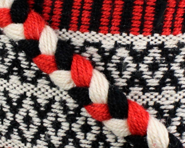 Madawaska Weavers Wool Shepherds Bag | Boho Chic Canadian Wool Bag | Fait a la Main Lined Bag
