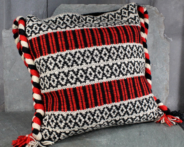 Madawaska Weavers Wool Shepherds Bag | Boho Chic Canadian Wool Bag | Fait a la Main Lined Bag
