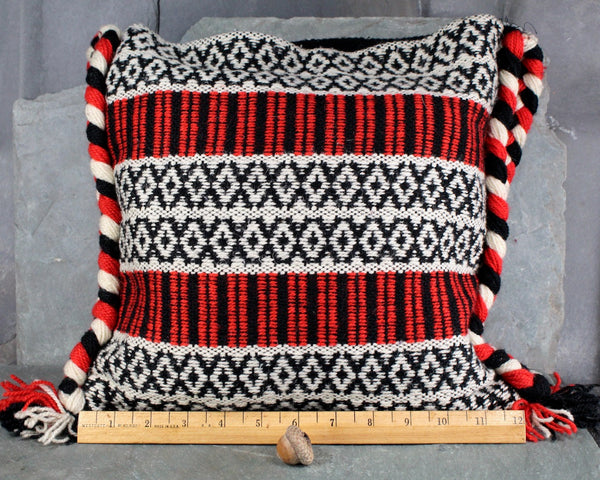 Madawaska Weavers Wool Shepherds Bag | Boho Chic Canadian Wool Bag | Fait a la Main Lined Bag