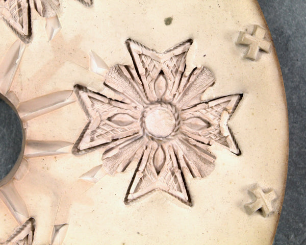 Vintage Jewelry Molds | Industrial Art | Unique Wall Art or Trivets | Rubber 9" Molds, 2 Piece Sets - YOUR CHOICE of 4 Designs