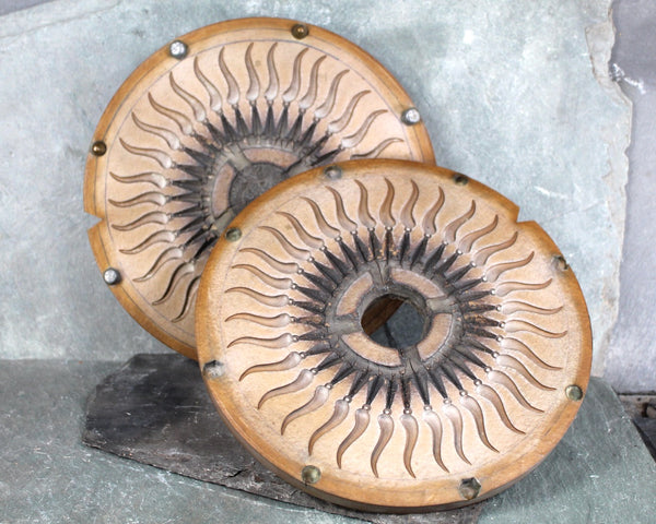 Vintage Jewelry Molds | Industrial Art | Unique Wall Art or Trivets | Rubber 9" Molds, 2 Piece Sets - YOUR CHOICE of 4 Designs