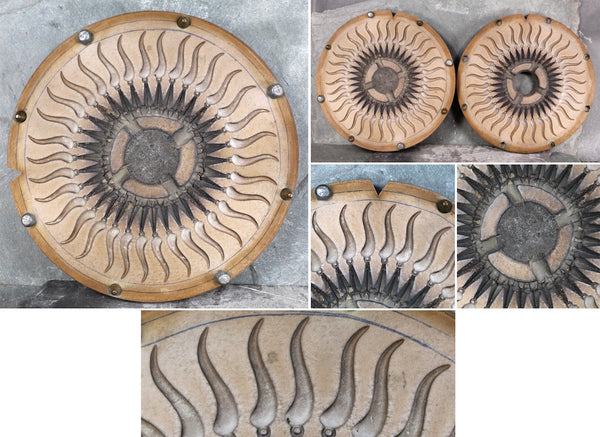 Vintage Jewelry Molds | Industrial Art | Unique Wall Art or Trivets | Rubber 9" Molds, 2 Piece Sets - YOUR CHOICE of 4 Designs