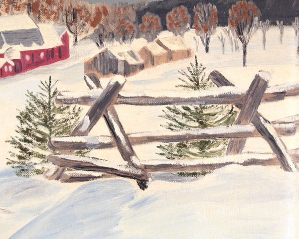 Original, Signed Oil Painting - A Winter Walk by Audrey Weatherhill | 18" x 14" Oil Painting on Board Canvas - Unframed | Night School Art | Bixley Shop