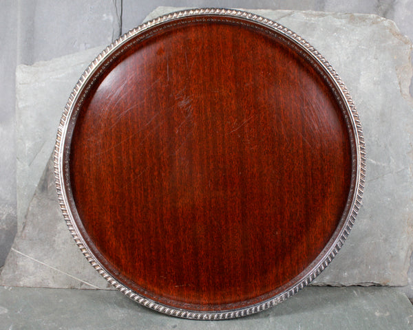 Sheffield Silver Plate and Formica Serving Tray - Gorgeous Mid-Century Tray - Perfect for Cocktails and Hors D'oeuvres