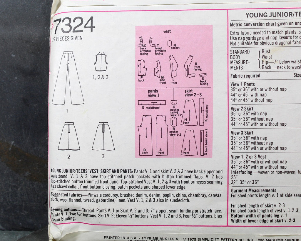 1969 Simplicity #8152 Mod Dress Pattern, Size 12, Bust 34