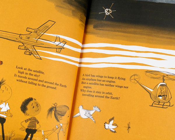 Why Satellites Stay in Orbit by Sune Engelbrektson | 1964 Children's Picture Book about Outer Space | 1960s Jet Age | Space Race