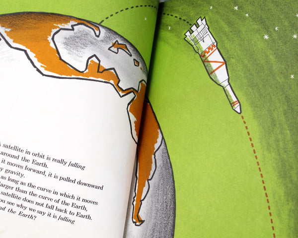 Why Satellites Stay in Orbit by Sune Engelbrektson | 1964 Children's Picture Book about Outer Space | 1960s Jet Age | Space Race