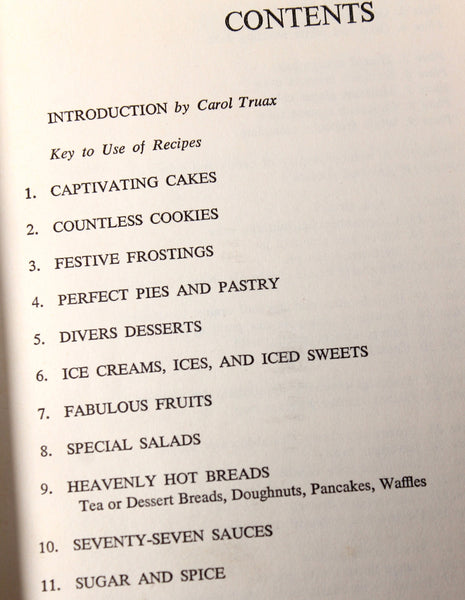 Ladies Home Journal Dessert Cookbook by Carol Truax - 1964 Vintage Cookbook - Dessert Cookbook