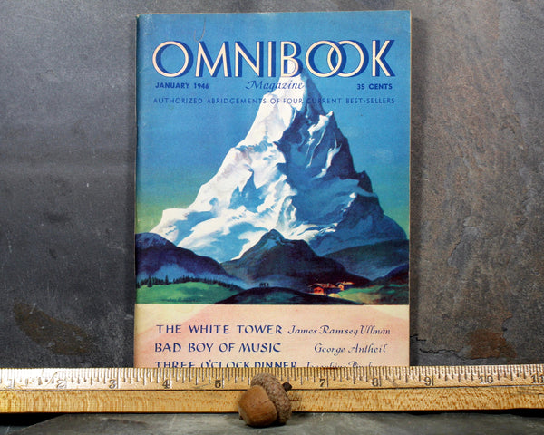 RARE! Omnibook Magazine, January 1946 Edition - Literary Magazine - Abridged Novels